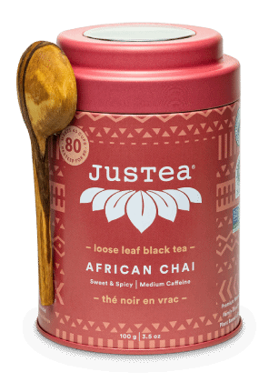 JusTea: African Chai - Dose & Löffel - schwarzer Tee