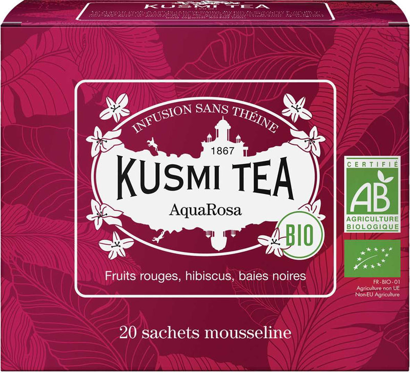 Kusmi Tea Aqua Rosa Bio - 20 Musselin-Teebeutel