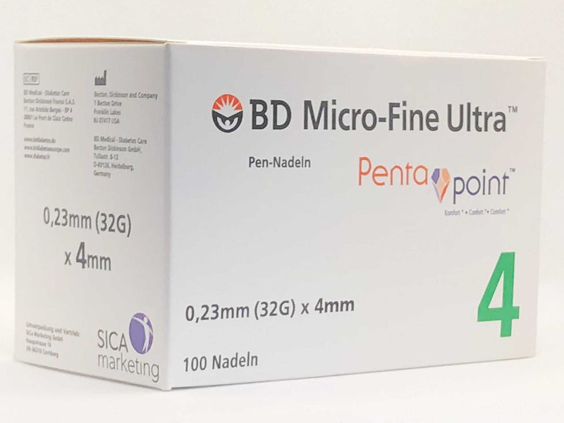 BD Micro-Fine Ultra 4 mm - 100 Stück