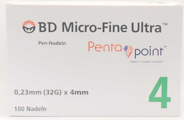 BD Micro-Fine Ultra 4 mm - 100 Stück