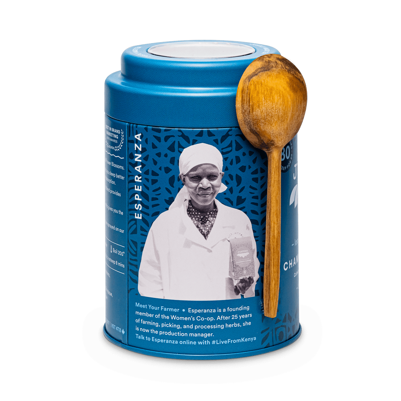 JusTea Kamillentraum - Dose & Löffel - Kräutertee