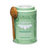 JusTea Golden Green - Dose & Löffel - Grüner Tee