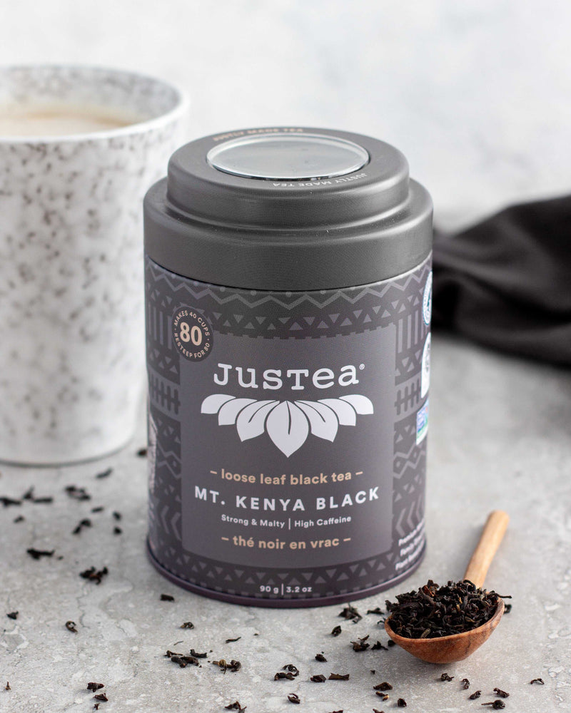 JusTea: Mt Kenya Black Tea Dose & Löffel