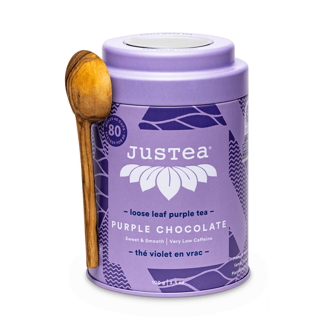 JusTea: Purple Chocolate - Dose & Löffel - Lila Tee