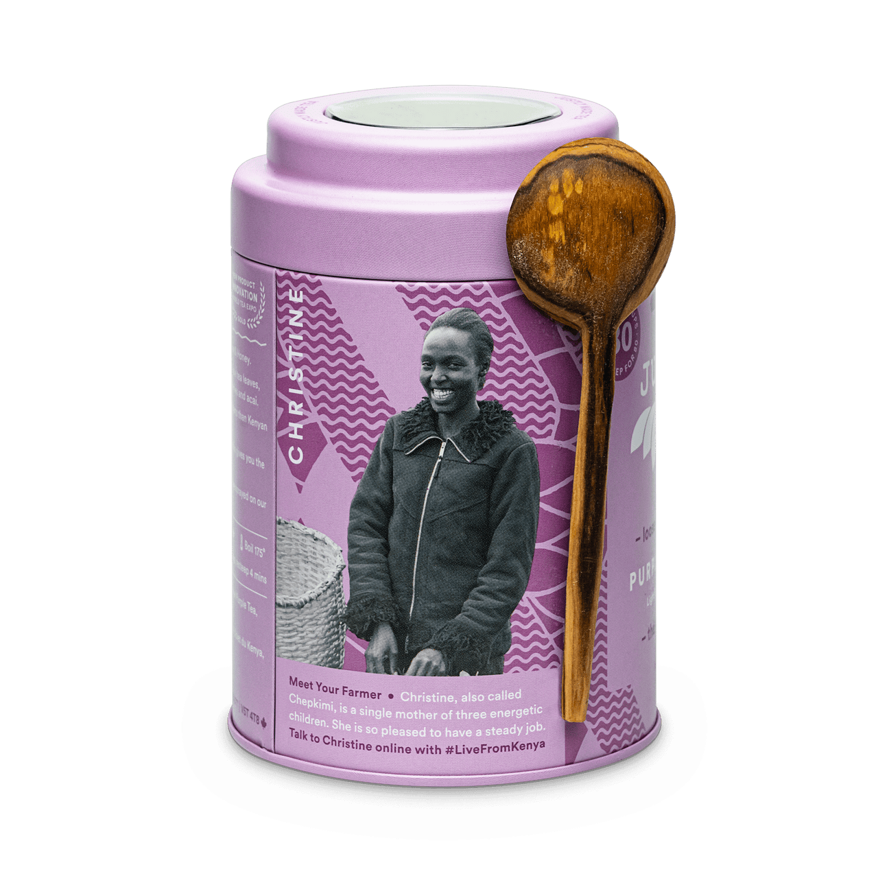 JusTea: Purple Jasmine - Dose & Löffel - Lila Tee