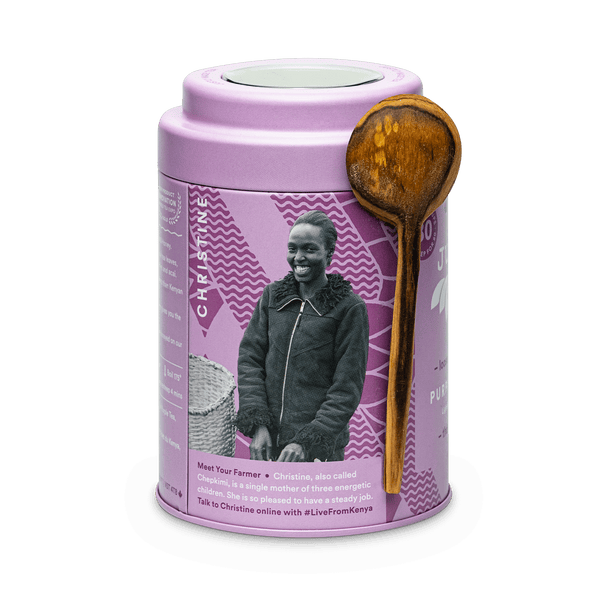JusTea: Purple Jasmine - Dose & Löffel - Lila Tee