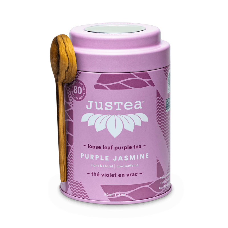 JusTea: Purple Jasmine - Dose & Löffel - Lila Tee