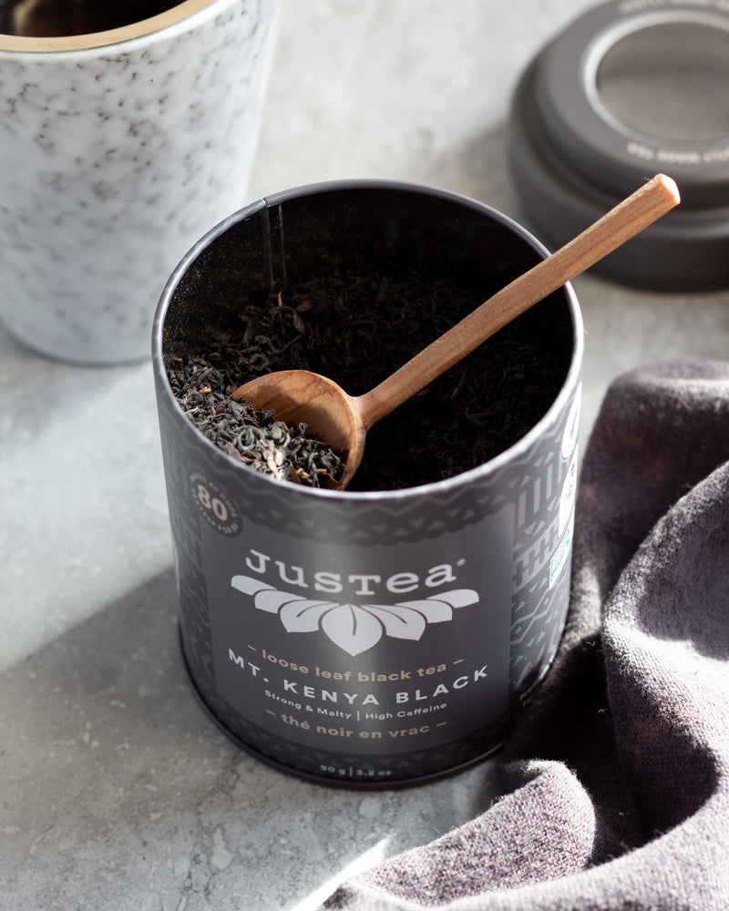 JusTea: Mt Kenya Black Tea Dose & Löffel